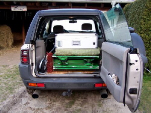 Transport der Pferdewaage